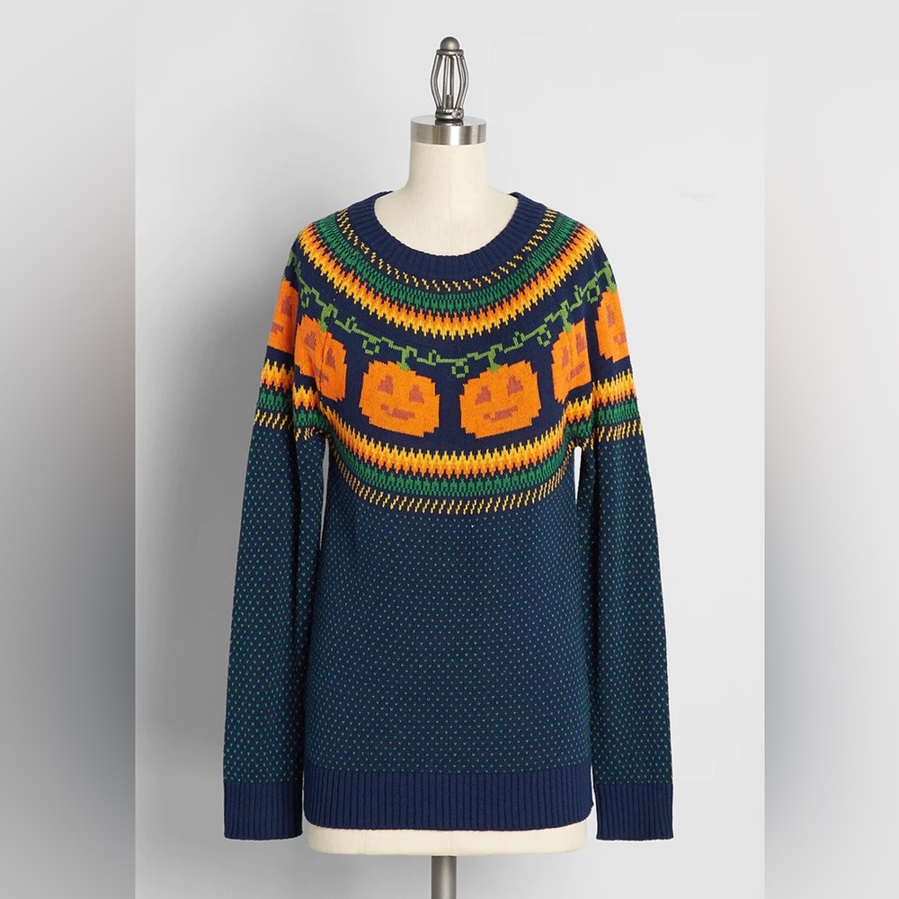 jack o lantern sweater
